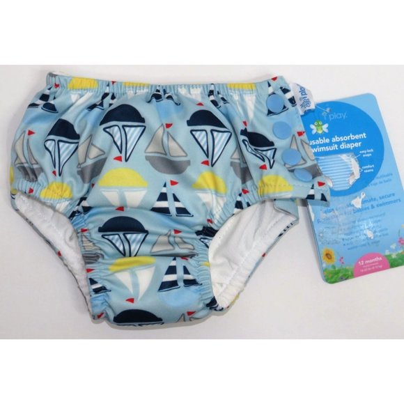 i play Reusable Absorbent Swimsuit Diaper 12 Months - Picture 1 of 8